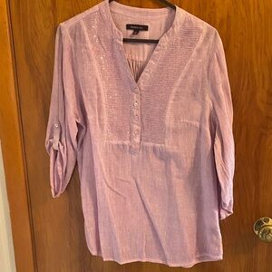 Relativity Light Purple Blouse with Button Detail